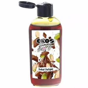 Massage lubricant Eros Yummy Dubai Delight Pistachio & Chocolate 100 ml, edible scented oil