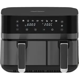 Double hot air fryer ProfiCook PCFR1295H — 2x containers (5.5 L + 3.5 L), 9.0 L total, 2700 W, stainless front