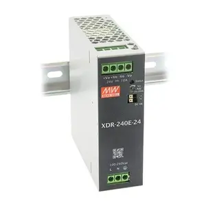 DIN-рейковый блок питания mean well XDR-240E-24 24В 10А, один выход 240 Вт