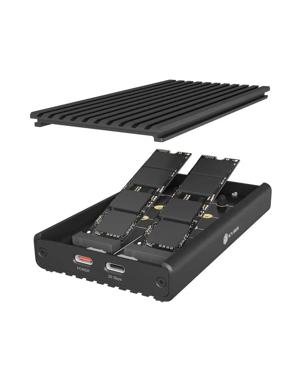 RAIDSONIC ICY BOX Dock M.2 2x NVMe SSD Photo 2