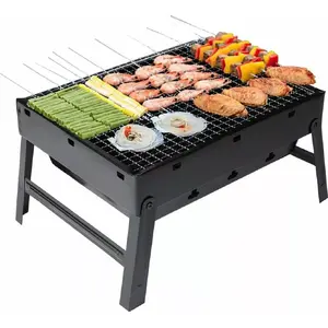Угольный переносной туристический гриль Brunbeste Mini Grill Węglowy Turystyczny — компактный чемодан
