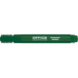 Permanentais marķieris Office Products PBSX1028, apaļš galu 1–3 mm, zaļš