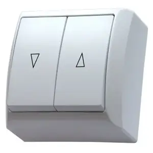 Electrical switch Ospel ŁN-7B/00 — single-pole 10 A, 250 V, IP20, 60×60×37 mm, white