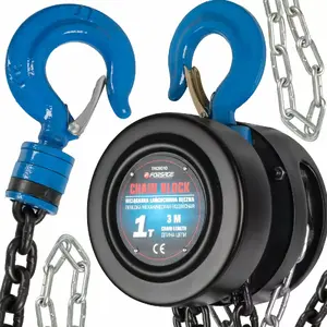 Manual Chain Hoist Forsage F-TRC9010 — 1 t Lifting Capacity, 3 m Chain Length