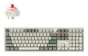 Full-size mechanical keyboard Keychron Q6 Max — Red switches, white shell