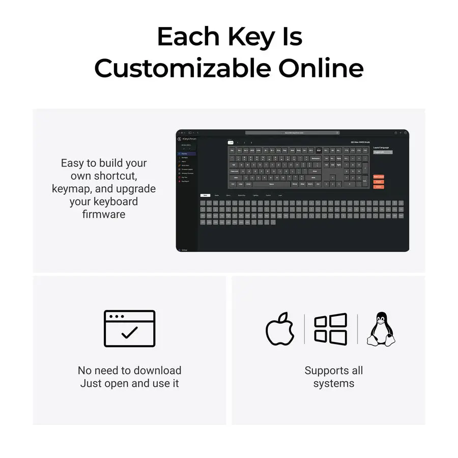 Механическая клавиатура Keychron Q6 Max Белая Photo 3