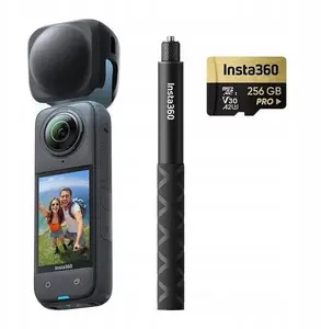 Action camera Insta360 X4 Explorer Combo — 4K video, 360° capture, compact action cam bundle