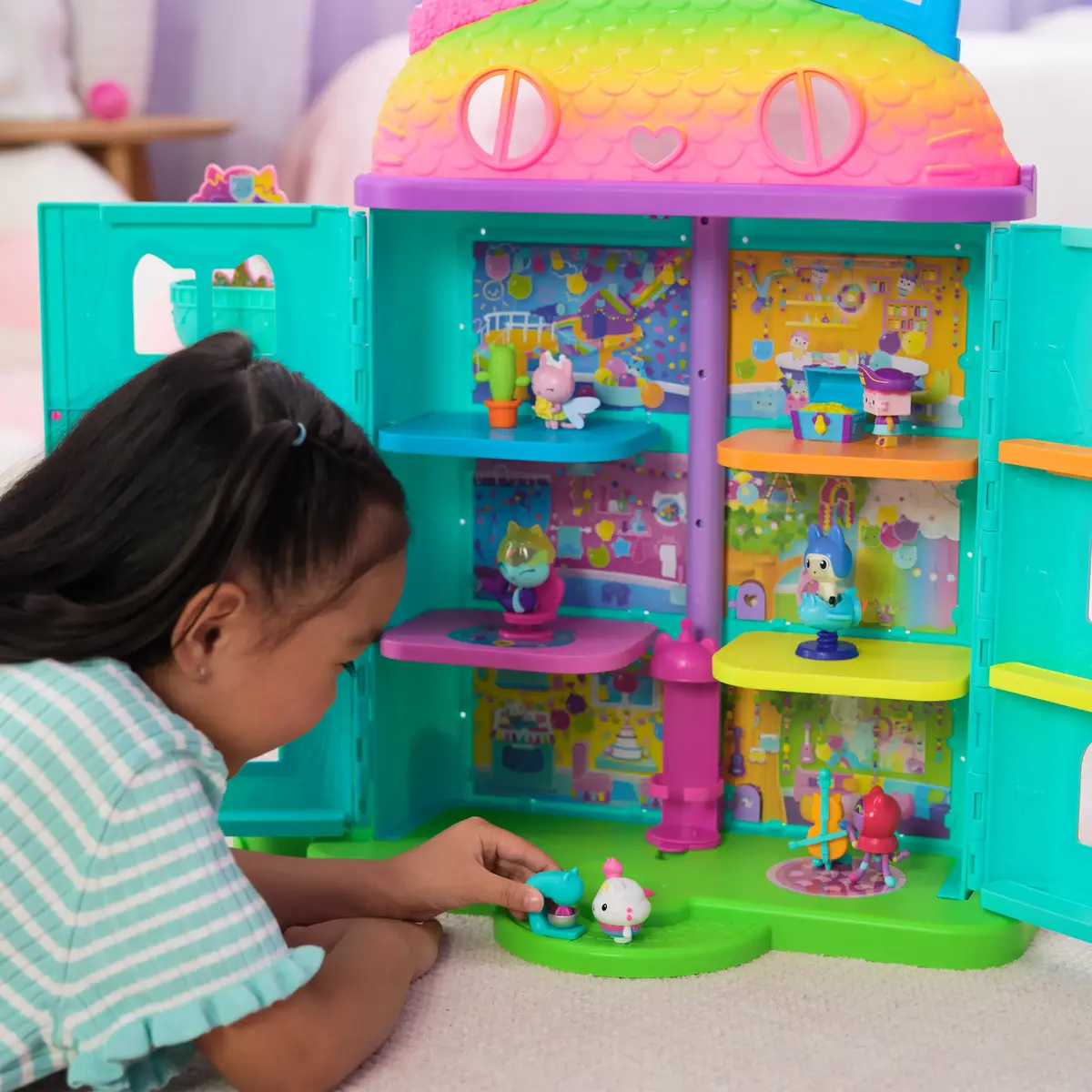 Rotaļlietu figūra un leļļu mājas aksesuāru komplekts Spinmaster Gabby's Dollhouse Photo 6