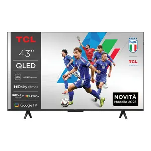 TV TCL 43" P79K QLED 4K (3840x2160) Google TV, 43"/109 cm, HDR, HDMI 2.1, Wi‑Fi, Bluetooth