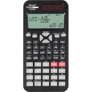 Научный калькулятор Rebell SC2060S карманный 2 строки батарея солнечная черный