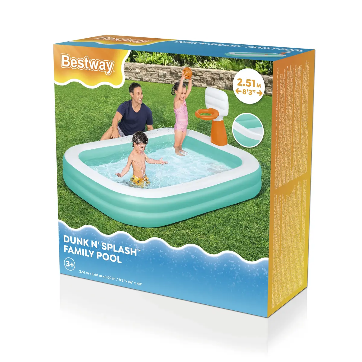 Надувной семейный бассейн Bestway Dunk n' Splash Photo 14