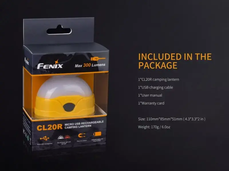 Портативный camping фонарь Fenix CL20R Photo 7