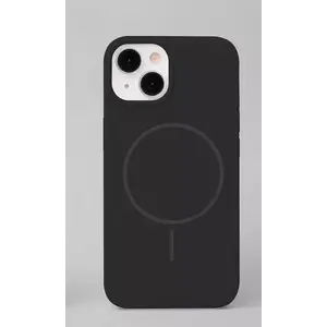 Защитный силиконовый чехол soft-touch для iPhone 14 от iLike, магнитный, чёрный