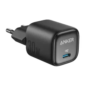 Indoor USB charger Anker A2698G11 — 30W, 1×USB-A + 1×USB-C, Black