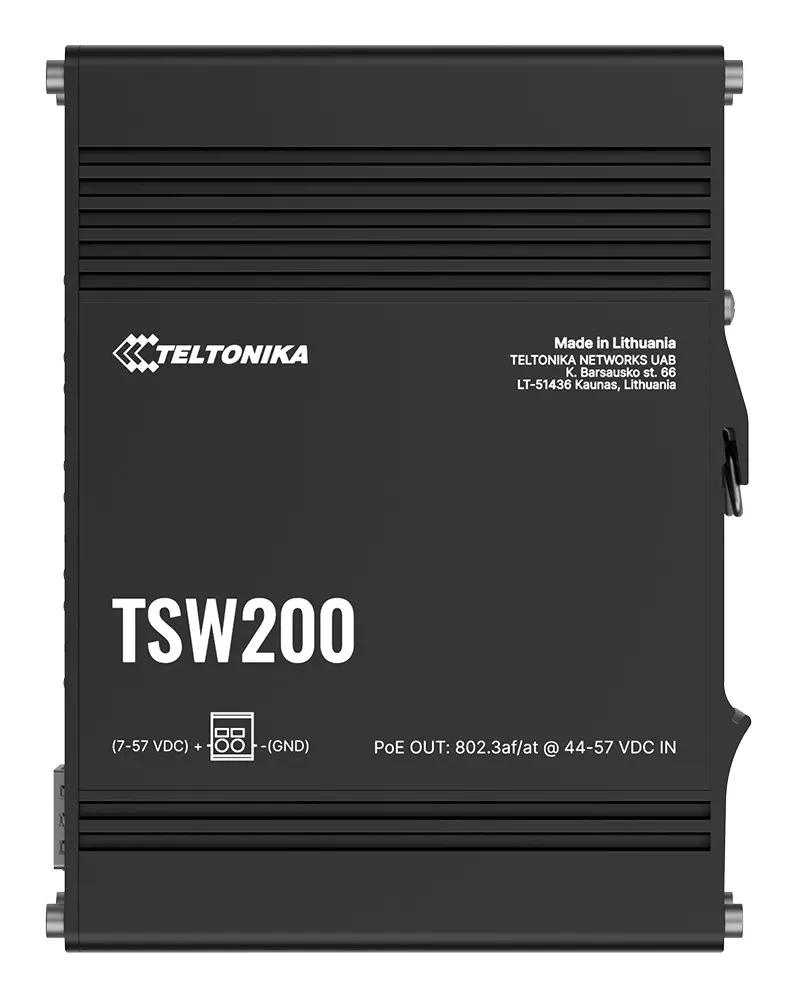Pārslēdzējs TELTONIKA TSW200 PoE+ 8 Gigabit