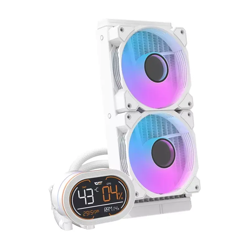 Darkflash DH240D balts 240 mm CPU ūdens dzesētājs Photo 4