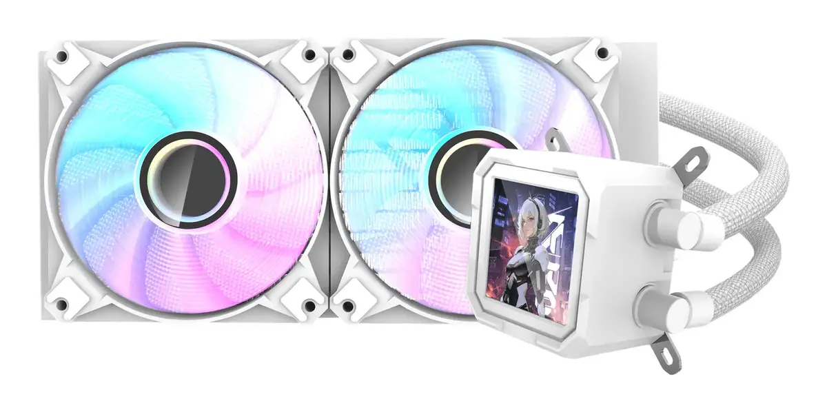 Darkflash DV240S AIO liquid cooler 120 mm, white Photo 2