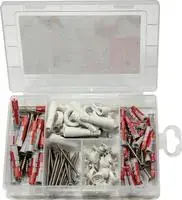 Набор дюбелей FISCHER EasyDIY 113 шт — ассортимент для универсального крепления