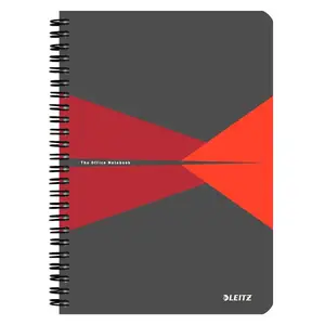 Writing Notebook Leitz 44980025 A5 90 Sheets Grey Red