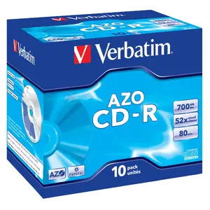 CD-R Verbatim AZO Crystal 700 MB 52x 10 pcs
