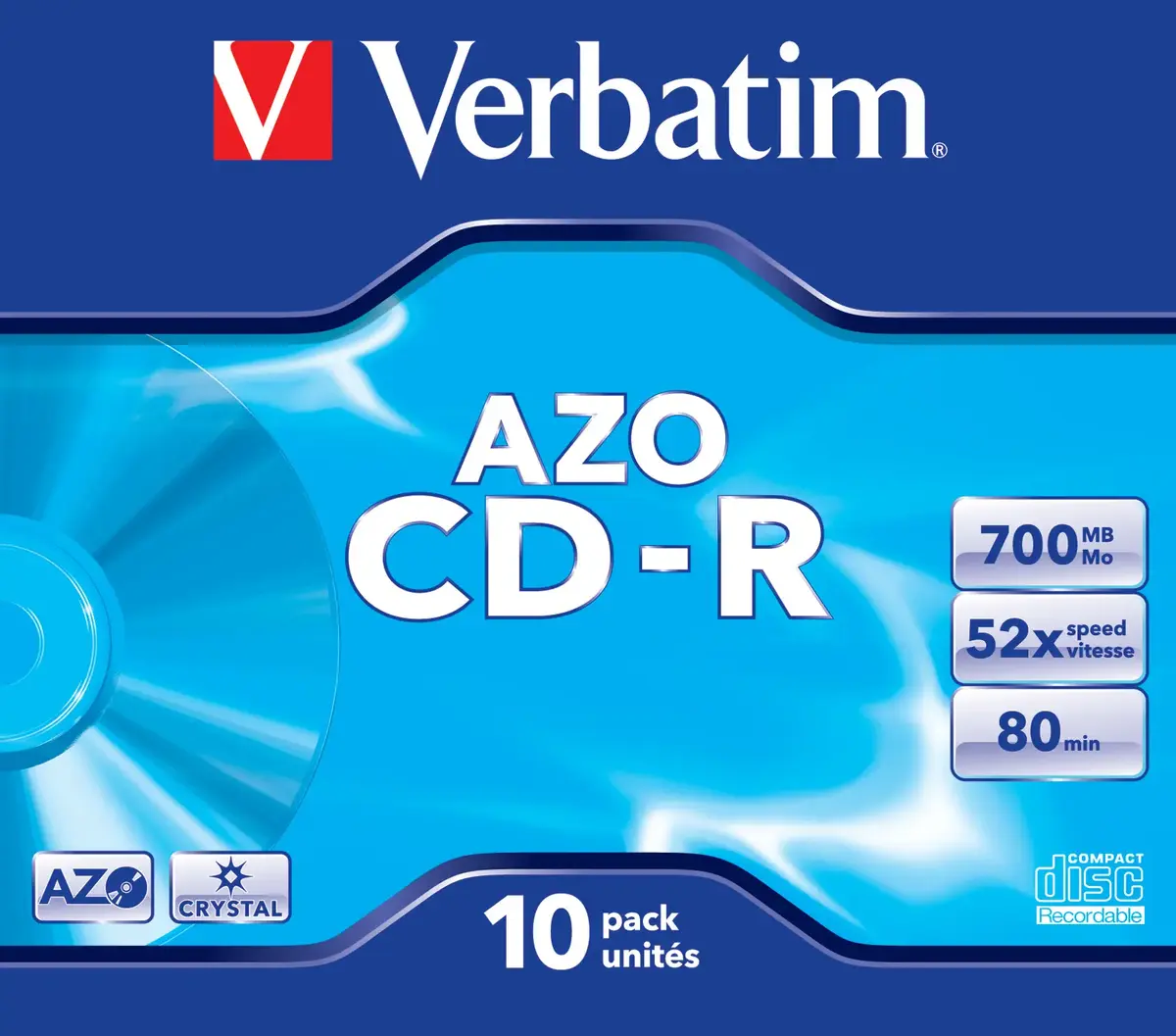 CD-R Verbatim AZO Crystal 700 MB Photo 2