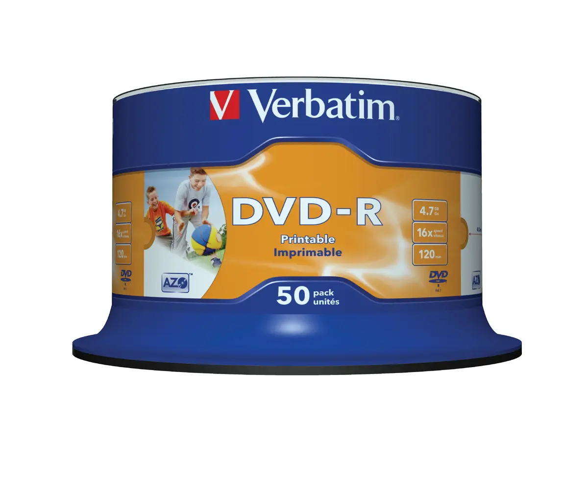 VERBATIM DVD-R 4,7 ГБ 16x 50 шт Photo 4