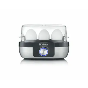 Egg Cooker Severin EK 3163 3 Eggs Black Stainless Steel Transparent