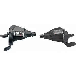 Handlebar Shifters Microshift MEZZO MSH-TS39-8, 3x8-speed thumb shifters, Shimano-compatible, gear indicator