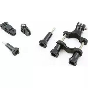 Xrec bike mount for action cameras compatible with GoPro Hero 1–4, 3D arm and swivel joints
