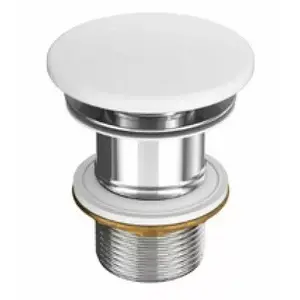 Ceramic sink plug CERSANIT COAR1005320952, white, replacement drain stopper for basin