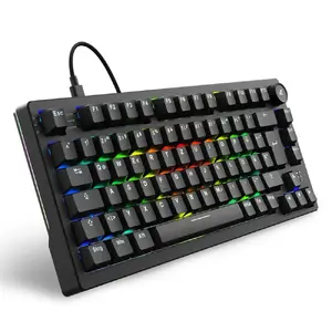 Sharkoon SGK25 Keyboard Home USB QWERTZ German Black 75% RGB LED