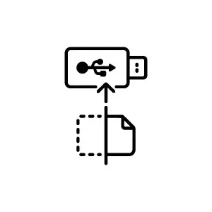 Drukāšana un skenēšana uz USB
