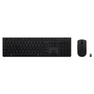 Lenovo 4X31K03931 Tastatūra Peles iekļautas RF Wireless + Bluetooth ASV angļu Melna