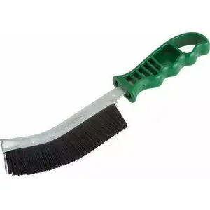 Hand Brush Wolfcraft WF2764000, single-row 265 mm, nylon-coated wire