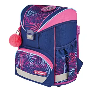 Skolas mugursoma Herlitz UltraLight Tropical Chill Rozā Violetā Poliesters