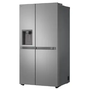 Side-by-side refrigerator LG GSLC41PYPE, 641 L total, fridge 420 L / freezer 221 L, freestanding, silver