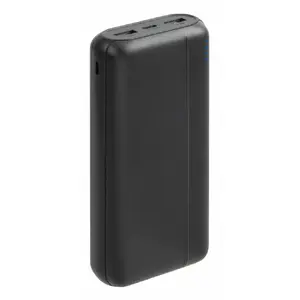 Portable power bank Rivacase VA2071 20000 mAh, 2× USB-A + 1× USB-C, 2 A output, black, 0.4 kg