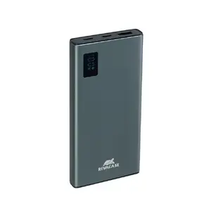 Power bank Rivacase VA1021 10000mAh, dual USB outputs, LED indicators, compact portable charger