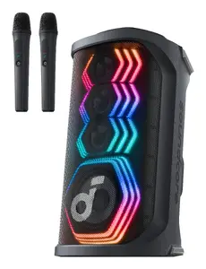 Портативная party-акустика Anker Soundcore Rave 3S чёрная — беспроводная, 200 Вт RMS, 4 динамика, 16,5 см низкочастотный, влагозащита