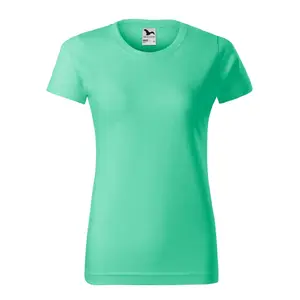 Футболка MALFINI Basic 134 женская, мятная, 160 г/м², по указанным размерам