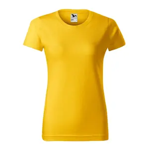 T-krekls MALFINI Basic 134, sieviešu, dzeltens, 160 g/m²