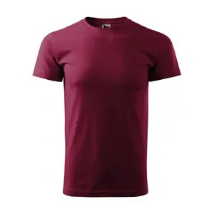 Мужская футболка MALFINI Basic 129 Garnet, 160 г/м², короткий рукав, круглый вырез
