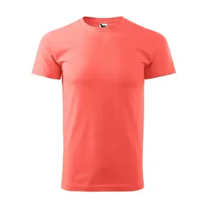 T-krekls MALFINI Basic 129 Coral, vīriešu, 160 g/m², klasiskā piegrieze, īsas piedurknes