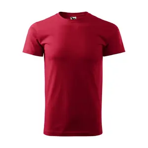 T-krekls MALFINI Basic 129 Marlboro red 160 g/m², vīriešu, apaļš kakls, īsās piedurknes