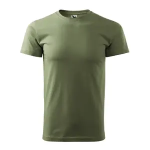 Футболка MALFINI Basic 129 хаки 160 г/м² мужская круглый вырез хлопковая смесь