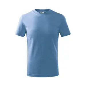 Bērnu T-krekls MALFINI Basic 138 gaiši zils, izmērs norādīts nosaukumā, auduma blīvums 160 g/m²