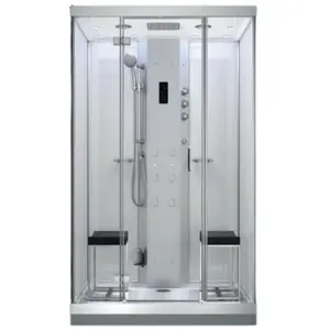 Steam shower cabin AMUE AMUE-H1400-13 White, 140 x 100 cm, steam function