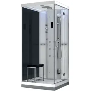 Steam Shower Cabin AMUE AMUE-H1000-11R White 100×100×217 cm
