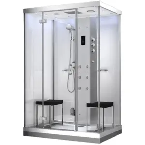 Shower cabin AMUE AMUE-H1400-11 White 140×100 cm, steam function