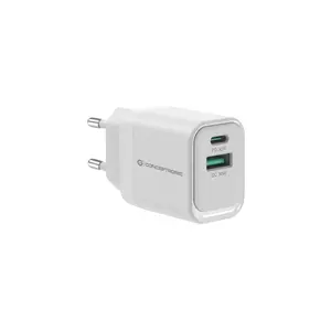 Conceptronic ALTHEA19W33 2-Port 33W GaN USB PD lādētājs USB-C USB-A QC 3.0